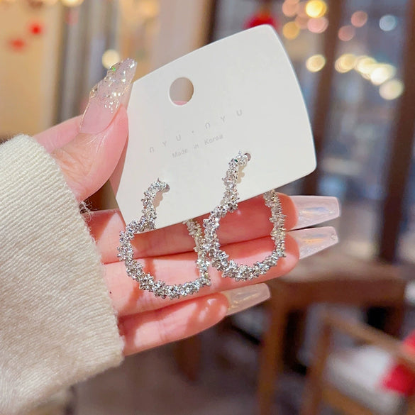 Wholesale Sweet Style Alloy Heart Shaped Electroplated Women's Earrings
