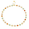Wholesale Sweet Style Heart Shape Rhinestone Stainless Steel Electroplated Necklace