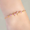 Wholesale Sweet Style Women's Bracelet With Love Zircon Butterfly And Bow Tie Pattern Copper And Plastic Material