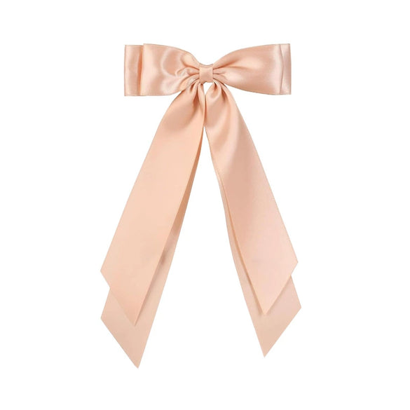Wholesale Sweet Women's Polyester Handmade Doublelayer Streamer Bow Onepiece Hairpin Hair Accessory