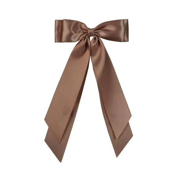 Wholesale Sweet Women's Polyester Handmade Doublelayer Streamer Bow Onepiece Hairpin Hair Accessory