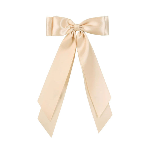 Wholesale Sweet Women's Polyester Handmade Doublelayer Streamer Bow Onepiece Hairpin Hair Accessory