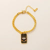 Wholesale Tarot And Bracelet Jewelry Copper Gold Plated Retro Geometric Cartoon Characters Style