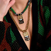 Wholesale Tarot And Bracelet Jewelry Copper Gold Plated Retro Geometric Cartoon Characters Style