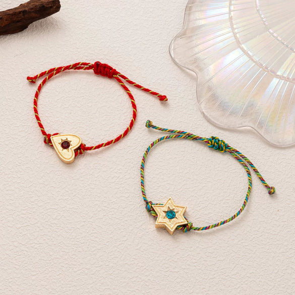 Wholesale Tarot Card Bracelet Copper Geometric Pattern Electroplating Unisex