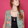 Wholesale Tarot Necklace Copper Geometric Retro Style Electroplated For Unisex