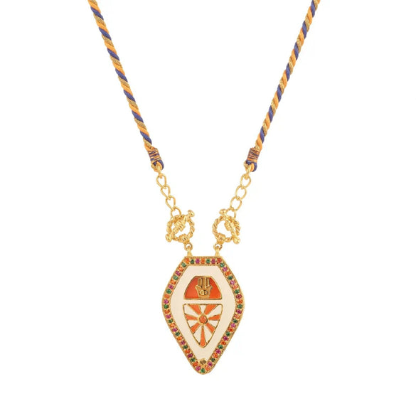 Wholesale Tarot Necklace Copper Geometric Retro Style Electroplated For Unisex