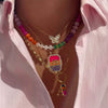 Wholesale Tarot Necklace Copper Geometric Retro Style Electroplated For Unisex