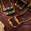 Wholesale Tarot Necklace Copper Gold Plated Geometric Pendant For Men