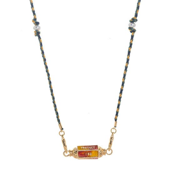 Wholesale Tarot Necklace Copper Gold Plated Geometric Pendant Men's Boyfriend Style