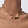 Wholesale Tarot Necklace Copper Gold Plated Geometric Pendant Men's Boyfriend Style