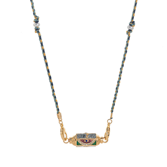 Wholesale Tarot Necklace Copper Gold Plated Geometric Pendant Men's Boyfriend Style