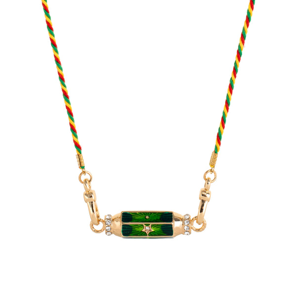 Wholesale Tarot Necklace Copper Gold Plated Geometric Pendant Men's Boyfriend Style