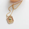 Wholesale Tarot Necklace Copper Mixed Gemstone Inlay Heart Star Geometric Vintage Style