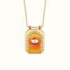 Wholesale Tarot Necklace Copper Mixed Gemstone Inlay Heart Star Geometric Vintage Style
