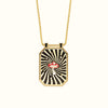 Wholesale Tarot Necklace Copper Mixed Gemstone Inlay Heart Star Geometric Vintage Style