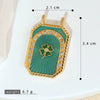 Wholesale Tarot Necklace Pendant Copper Micropaved Geometric Style 18K Gold Plated