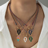 Wholesale Tarot Pendant Necklace Copper Retro Geometric Gold Plated