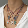 Wholesale Tarot Pendant Necklace Copper Retro Geometric Gold Plated