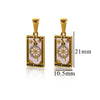 Wholesale Tarot Retro Pendant Jewelry Stainless Steel Rectangular Electroplating