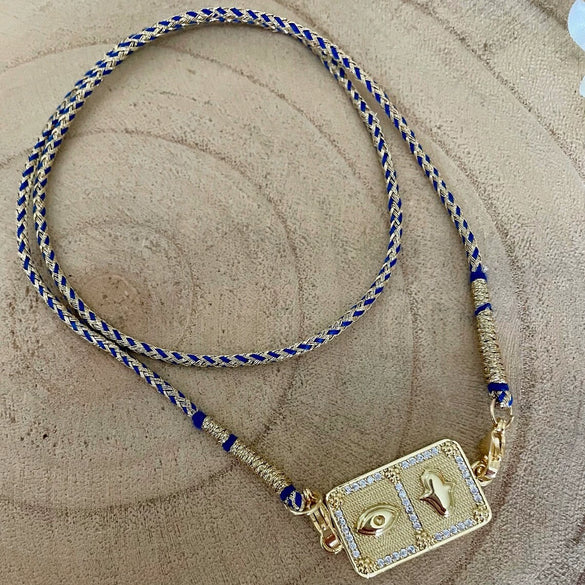 Wholesale Tarot Stainless Steel And Titanium Steel Necklace Geometric Heart Eye Pendant 18K Gold Plated Electroplating Design Unisex