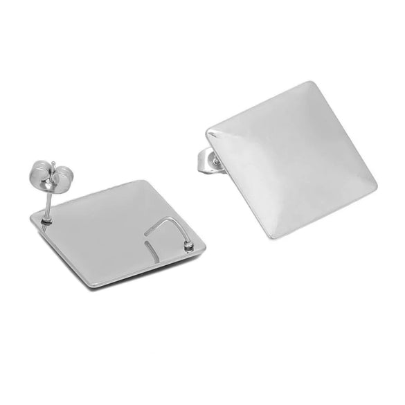Wholesale Tassel Earrings Stainless Steel Geometric Rhombic Round Irregular Electroplated