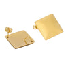 Wholesale Tassel Earrings Stainless Steel Geometric Rhombic Round Irregular Electroplated