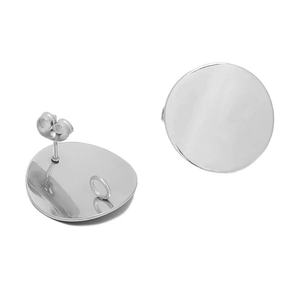 Wholesale Tassel Earrings Stainless Steel Geometric Rhombic Round Irregular Electroplated