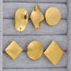 Wholesale Tassel Earrings Stainless Steel Geometric Rhombic Round Irregular Electroplated