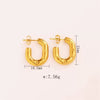 Wholesale Tassel Earrings Stainless Steel Non Fading Exaggerated Niche Jewelry With Electroplating Treatment