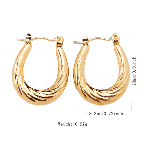 Wholesale Tassel Earrings Stainless Steel Non Fading Exaggerated Niche Jewelry With Electroplating Treatment