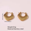Wholesale Tassel Earrings Stainless Steel Non Fading Exaggerated Niche Jewelry With Electroplating Treatment