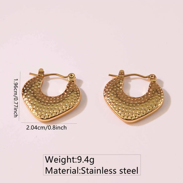Wholesale Tassel Earrings Stainless Steel Non Fading Exaggerated Niche Jewelry With Electroplating Treatment