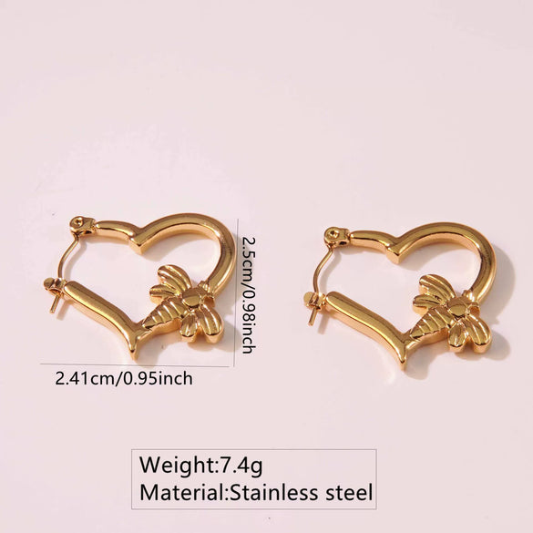 Wholesale Tassel Earrings Stainless Steel Non Fading Exaggerated Niche Jewelry With Electroplating Treatment