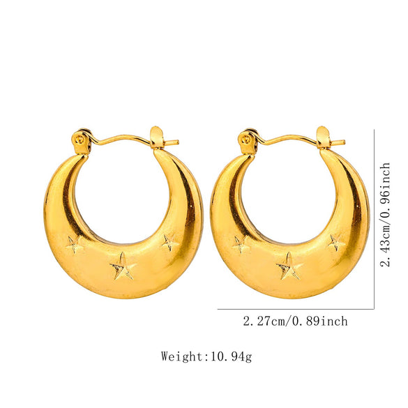 Wholesale Tassel Earrings Stainless Steel Non Fading Exaggerated Niche Jewelry With Electroplating Treatment