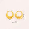 Wholesale Tassel Earrings Stainless Steel Non Fading Exaggerated Niche Jewelry With Electroplating Treatment