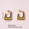 Wholesale Tassel Earrings Stainless Steel Non Fading Exaggerated Niche Jewelry With Electroplating Treatment
