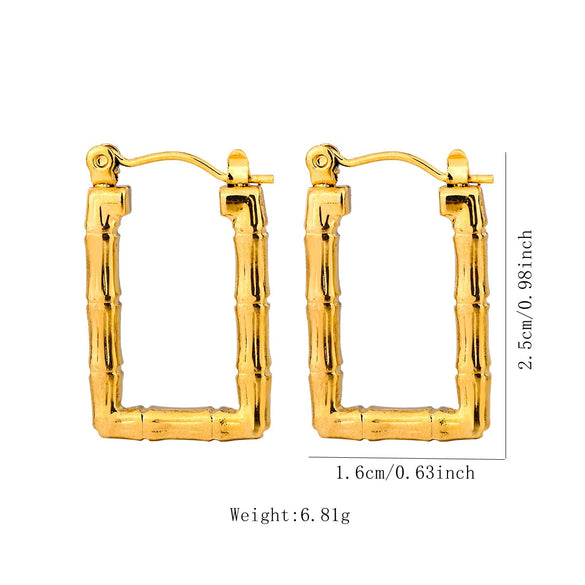 Wholesale Tassel Earrings Stainless Steel Non Fading Exaggerated Niche Jewelry With Electroplating Treatment
