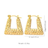 Wholesale Tassel Earrings Stainless Steel Non Fading Exaggerated Niche Jewelry With Electroplating Treatment
