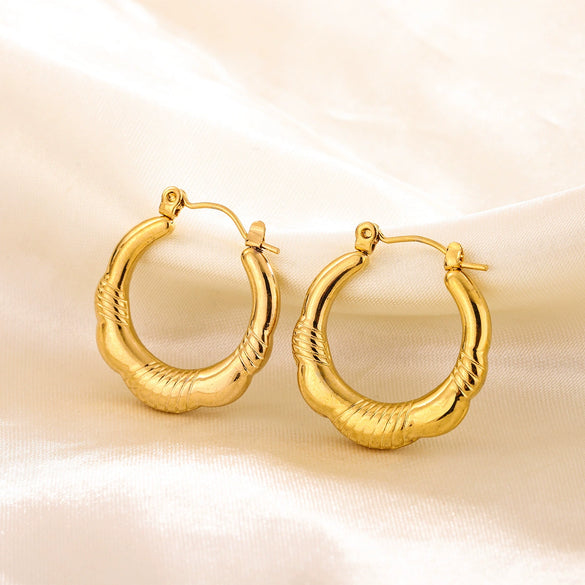 Wholesale Tassel Earrings Stainless Steel Non Fading Exaggerated Niche Jewelry With Electroplating Treatment