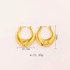 Wholesale Tassel Earrings Stainless Steel Non Fading Exaggerated Niche Jewelry With Electroplating Treatment
