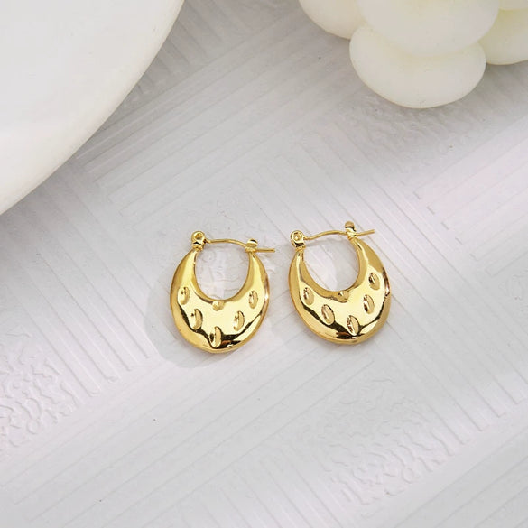 Wholesale Tassel Earrings Stainless Steel Non Fading Exaggerated Niche Jewelry With Electroplating Treatment