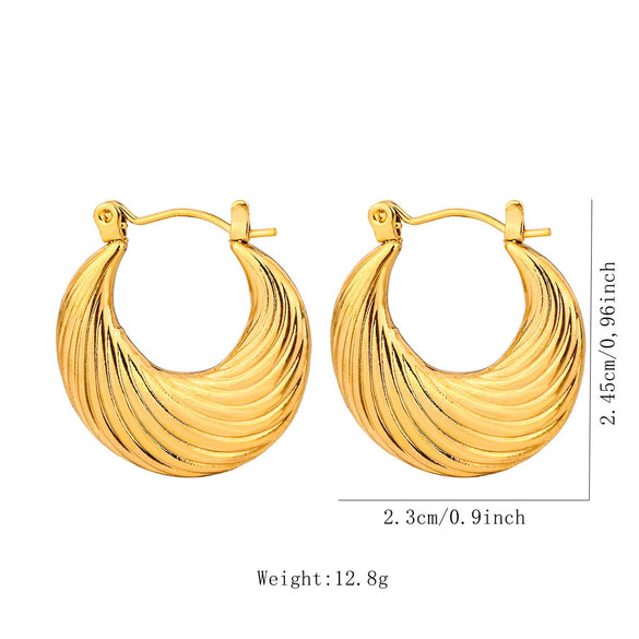 Wholesale Tassel Earrings Stainless Steel Non Fading Exaggerated Niche Jewelry With Electroplating Treatment