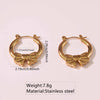 Wholesale Tassel Earrings Stainless Steel Non Fading Exaggerated Niche Jewelry With Electroplating Treatment