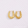 Wholesale Tassel Earrings Stainless Steel Non Fading Exaggerated Niche Jewelry With Electroplating Treatment