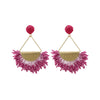 Wholesale Tassel Earrings Zinc Alloy Geometric Hand Knitted Retro Style