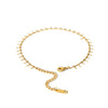 Wholesale Tassel Necklace And Anklet In Wave Pattern For Women Made Of High Grade Stainless Steel With Vacuum Real Gold In Pvd Furnace Treatment