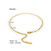 Wholesale Tassel Necklace And Anklet In Wave Pattern For Women Made Of High Grade Stainless Steel With Vacuum Real Gold In Pvd Furnace Treatment