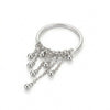 Wholesale Tassel Ring With Mixed Pendant In Gold And Silver Niche Ins Style Sweet And Cool Vibe Titanium Steel Chain Shape Electroplated