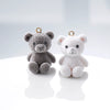 Wholesale Teddy Bear Pendant Handmade Earrings Jewelry Accessories With Plastic Resin Material And Flocking Treatment